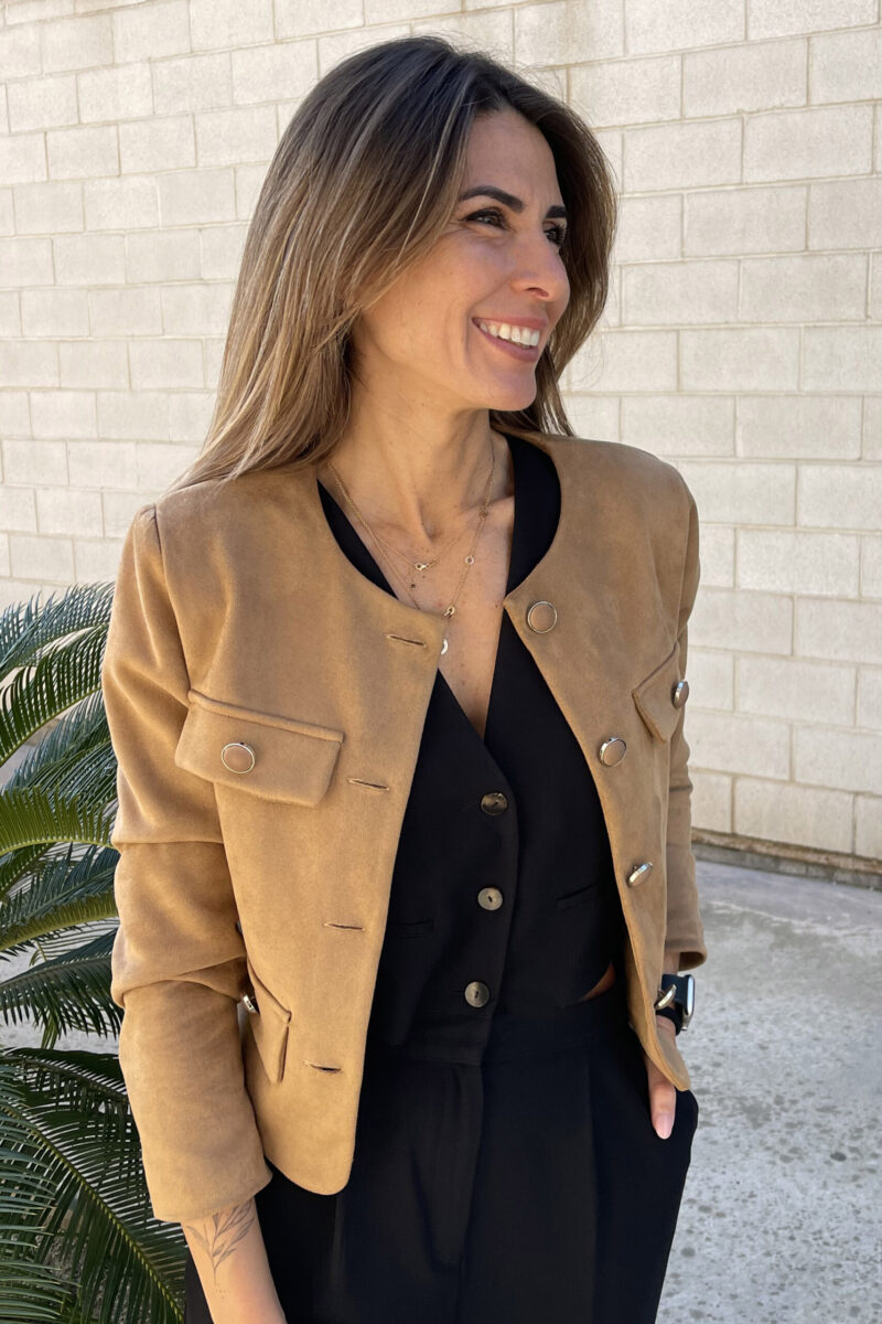 CHAQUETA DE ANTELINA