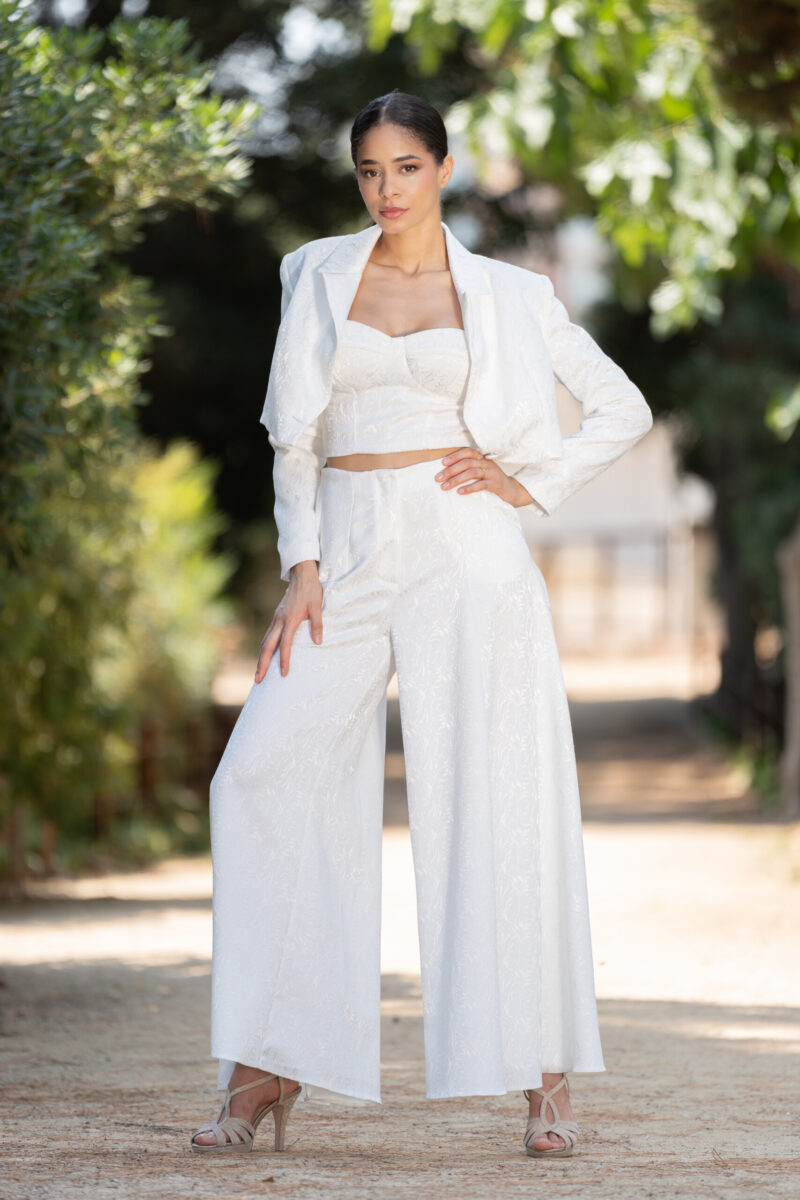 CONJ.CHAQUETA Y PANTALÓN JAQUARD
