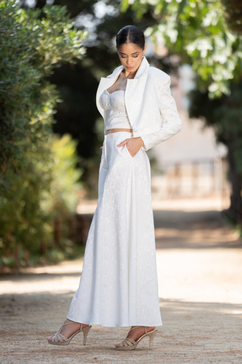 CONJ.CHAQUETA Y PANTALÓN JAQUARD