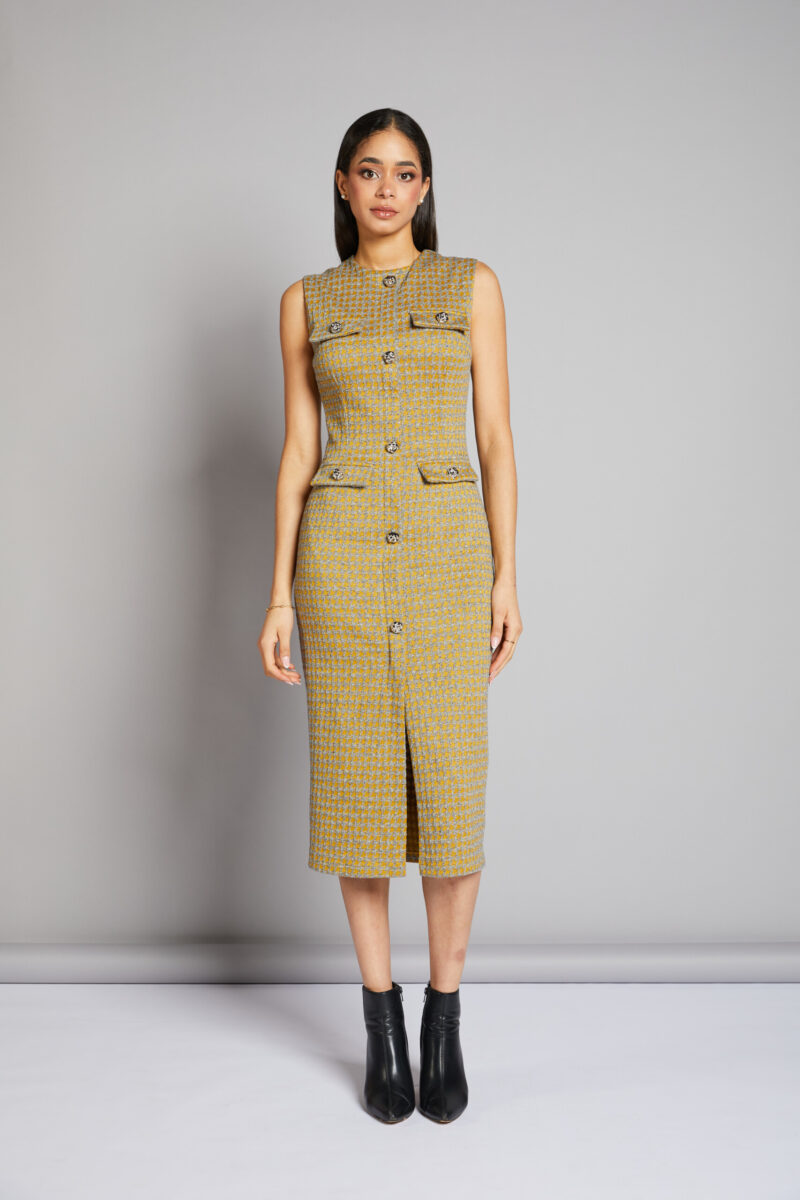 VESTIDO PATA DE GALLO CHANEL