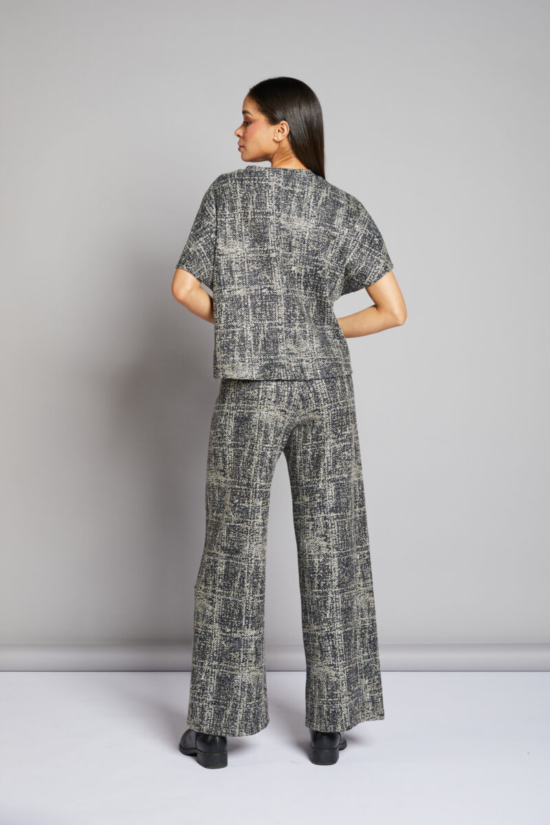 CONJUNTO LUREX ESTAMPADO BOTONES